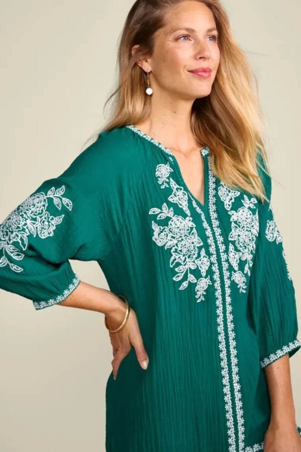 Soft Surroundings Katie Gauze Tunic- Tops | Tunics & Leggings