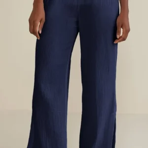 Soft Surroundings Khulani Wide Leg Gauze Pants- Pants