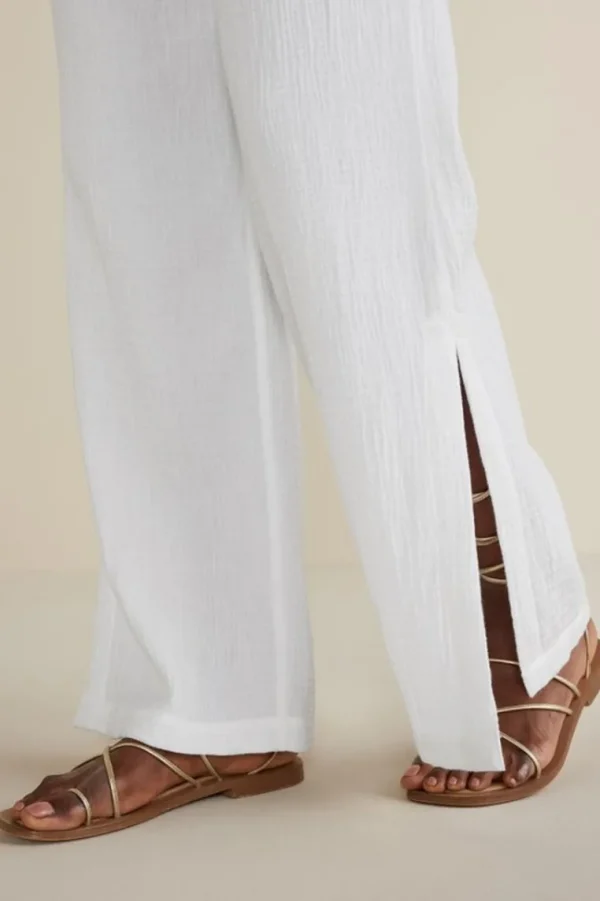 Soft Surroundings Khulani Wide Leg Gauze Pants- Pants