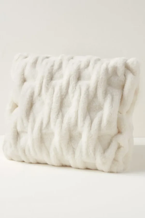 Soft Surroundings La Parisienne Faux Fur Pillow- Bedding | Bedding Essentials