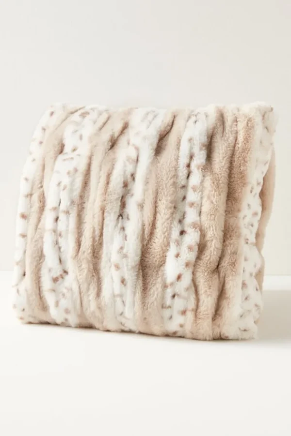 Soft Surroundings La Parisienne Faux Fur Pillow- Bedding | Bedding Essentials