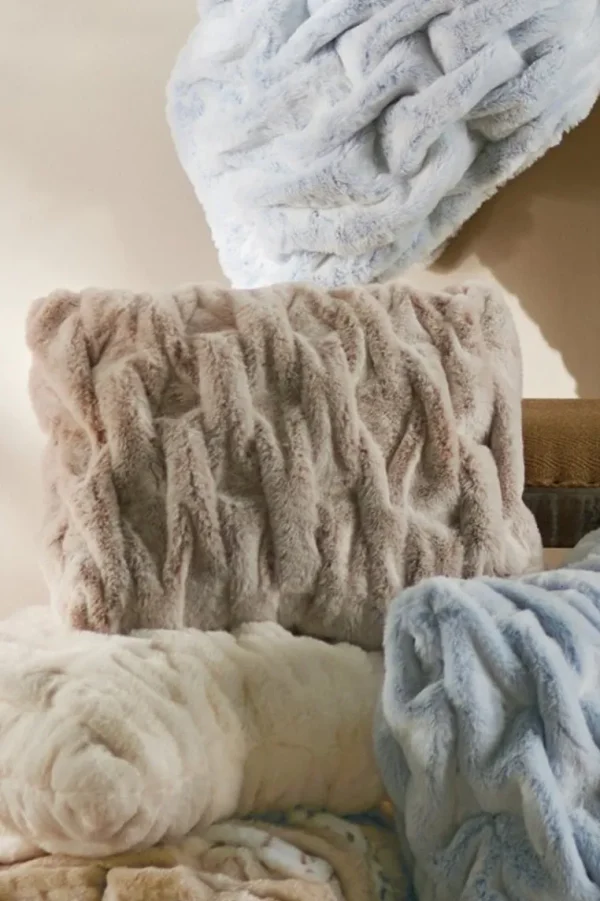 Soft Surroundings La Parisienne Faux Fur Pillow- Bedding | Bedding Essentials