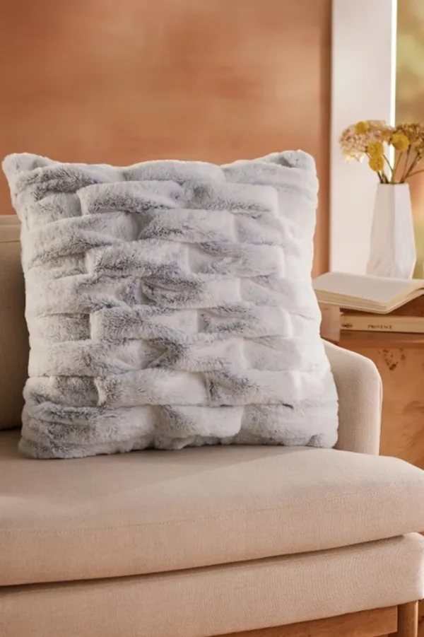 Soft Surroundings La Parisienne Faux Fur Pillow- Bedding | Bedding Essentials