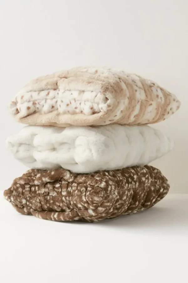 Soft Surroundings La Parisienne Faux Fur Pillow- Bedding | Bedding Essentials