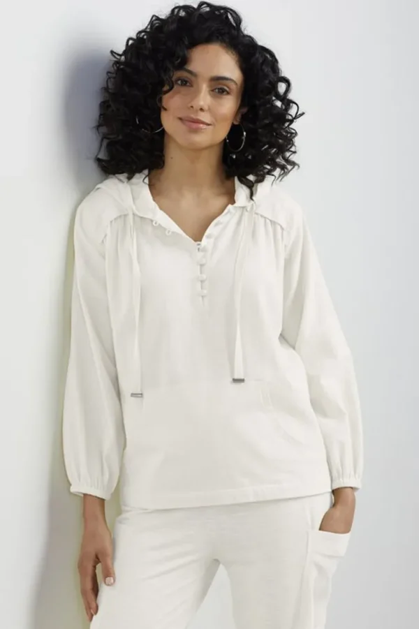 Soft Surroundings Lanai Hoodie- Tops | Sleepwear & Lounge