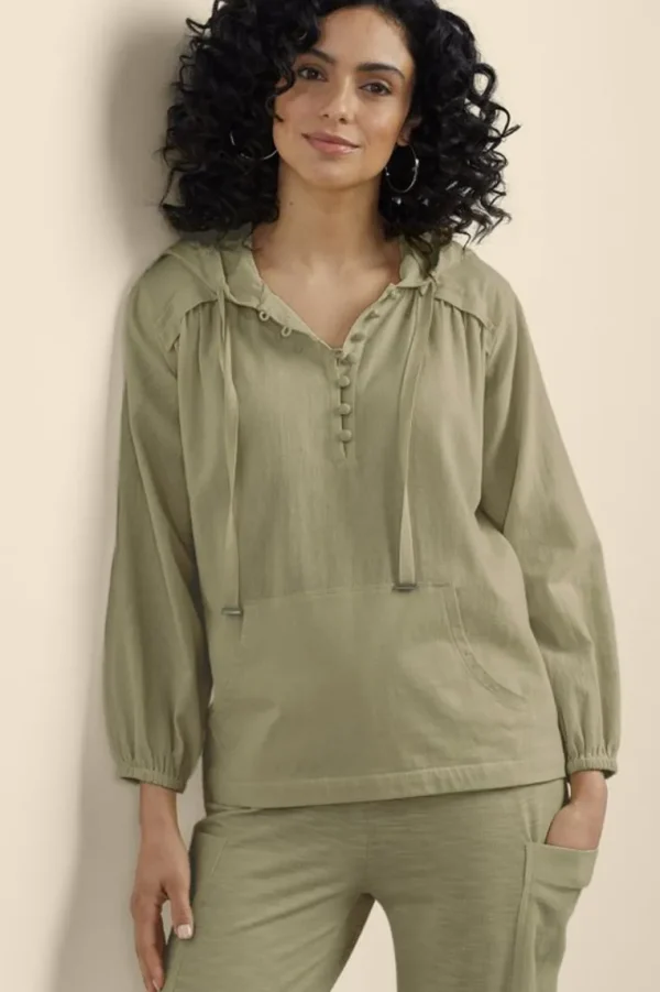 Soft Surroundings Lanai Hoodie- Tops | Sleepwear & Lounge