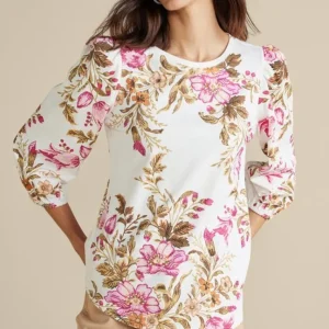 Soft Surroundings Lesley Printed Top- Tops