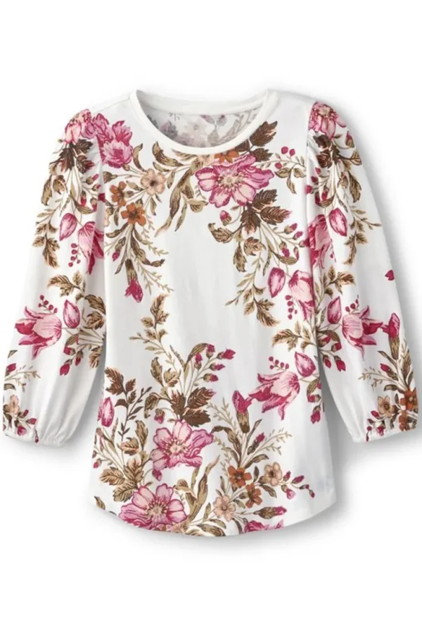 Soft Surroundings Lesley Printed Top- Tops