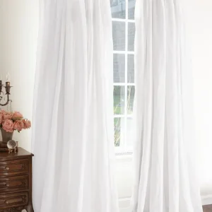 Soft Surroundings Linen Balloon Drapery Panel- Window Coverings