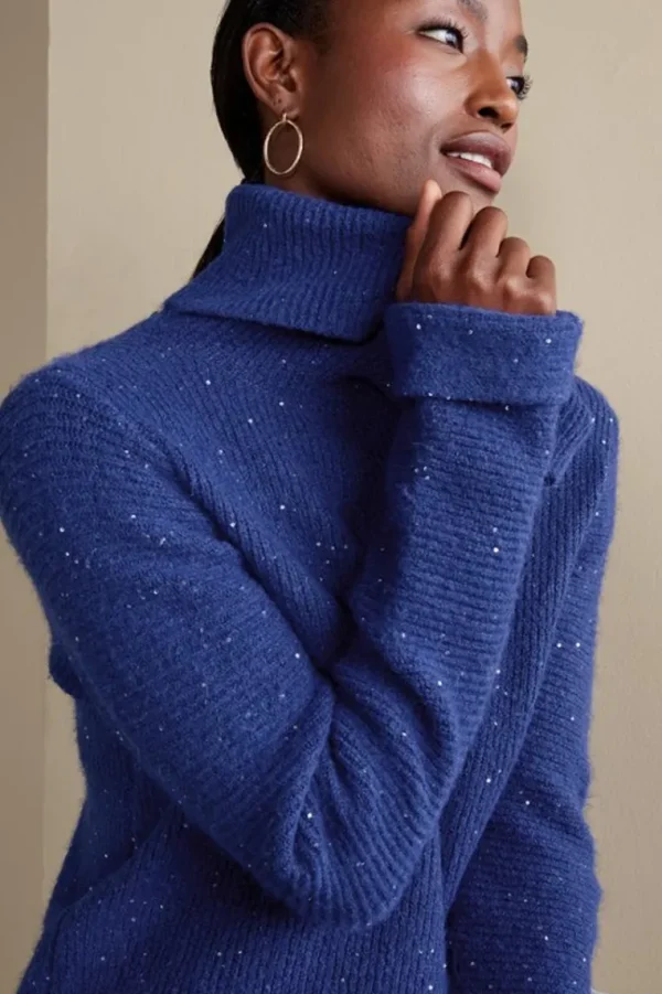 Soft Surroundings Linley Sequin Sweater- Tops | Sweaters & Cardigans