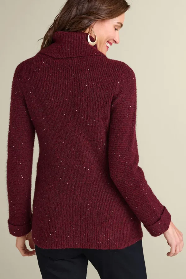 Soft Surroundings Linley Sequin Sweater- Tops | Sweaters & Cardigans