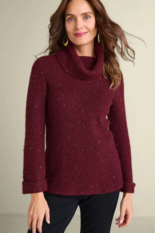 Soft Surroundings Linley Sequin Sweater- Tops | Sweaters & Cardigans