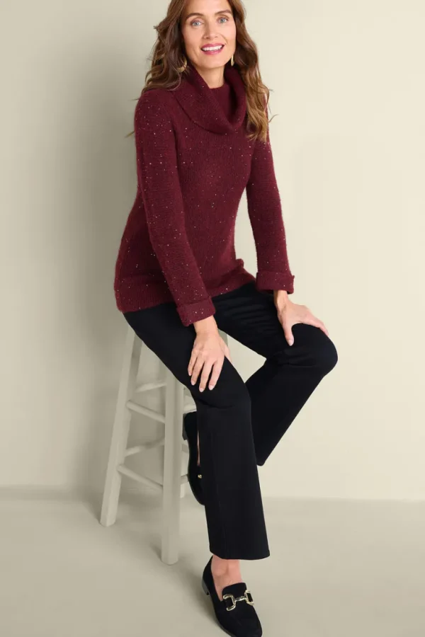 Soft Surroundings Linley Sequin Sweater- Tops | Sweaters & Cardigans