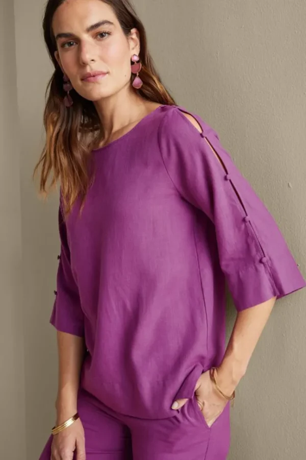 Soft Surroundings Lizette Top- Tops