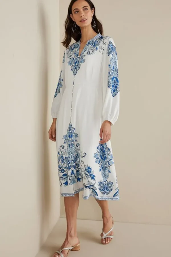 Soft Surroundings Louise Midi Dress- Dresses