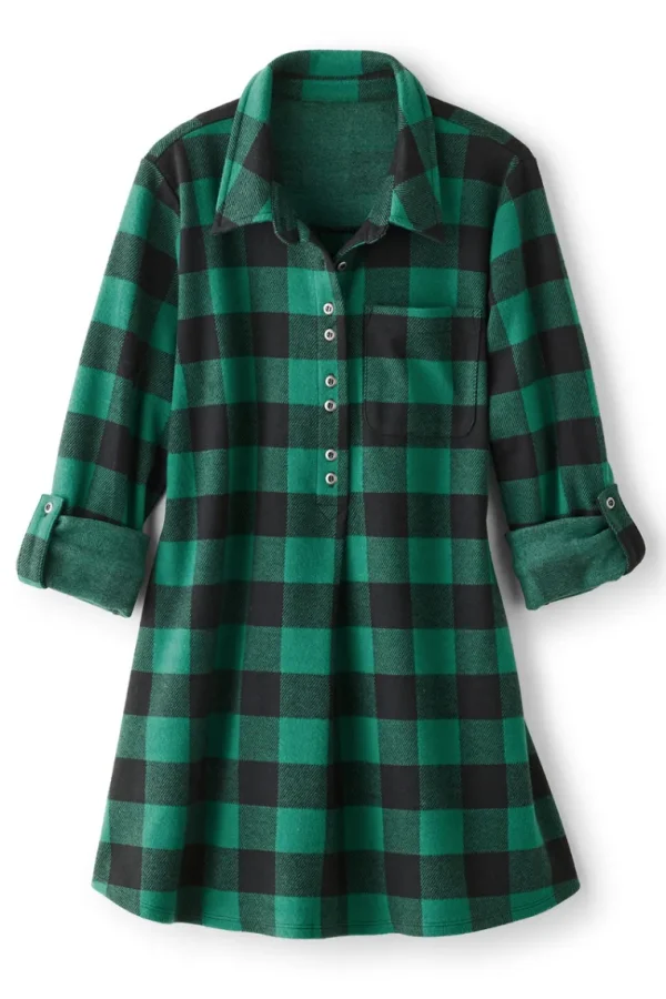 Soft Surroundings Mad About Plaid Tunic- Tops | Tunics & Leggings