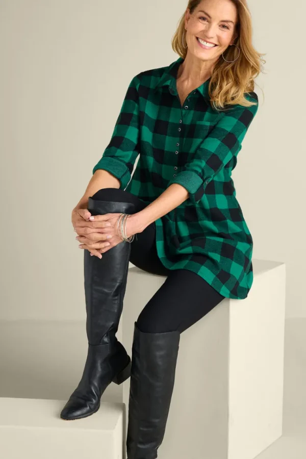 Soft Surroundings Mad About Plaid Tunic- Tops | Tunics & Leggings