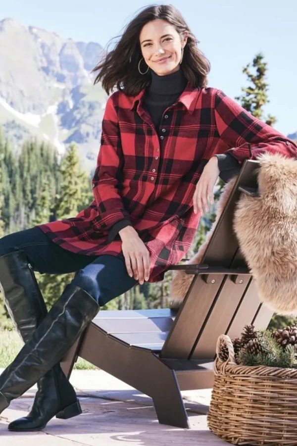 Soft Surroundings Mad About Plaid Tunic- Tops | Tunics & Leggings