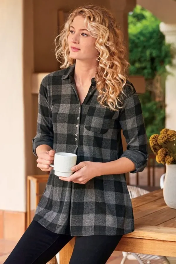 Soft Surroundings Mad About Plaid Tunic- Tops | Tunics & Leggings