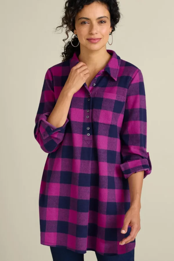 Soft Surroundings Mad About Plaid Tunic- Tops | Tunics & Leggings