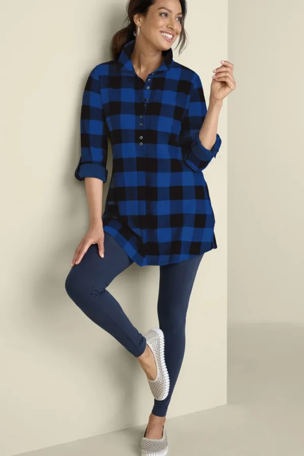 Soft Surroundings Mad About Plaid Tunic- Tops | Tunics & Leggings