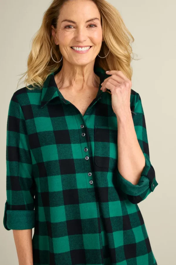 Soft Surroundings Mad About Plaid Tunic- Tops | Tunics & Leggings