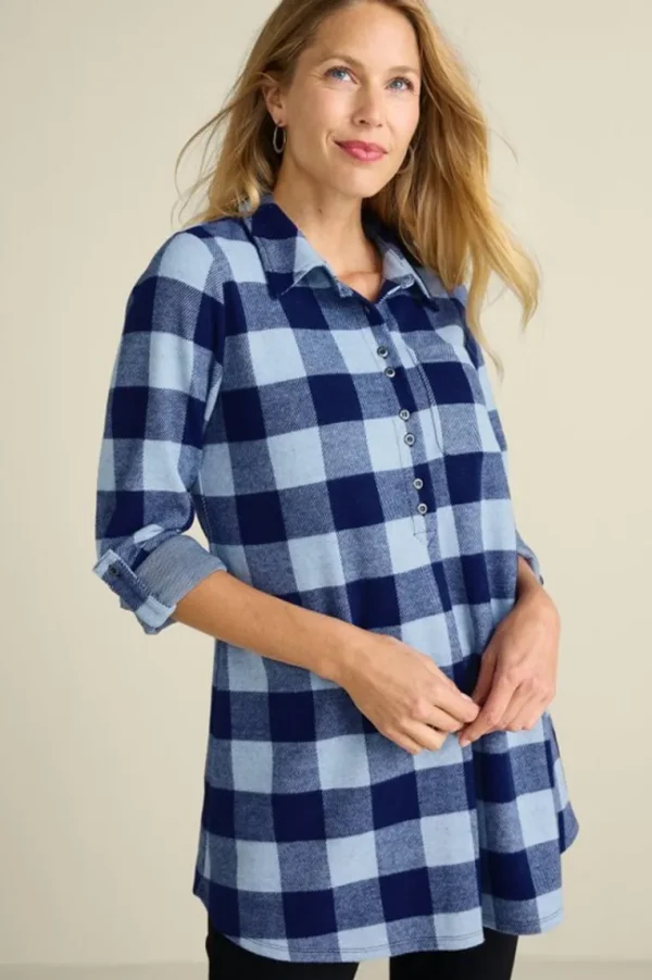 Soft Surroundings Mad About Plaid Tunic- Tops | Tunics & Leggings