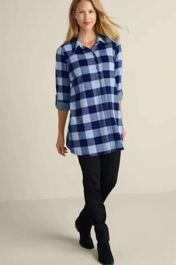 Soft Surroundings Mad About Plaid Tunic- Tops | Tunics & Leggings