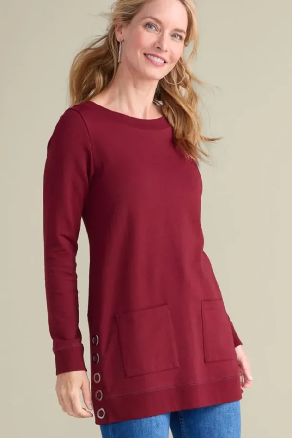 Soft Surroundings Make It Snappy Pullover- Tops