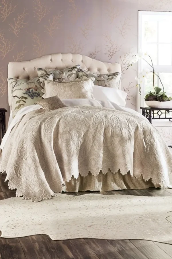 Soft Surroundings Marguerite Scalloped Quilt- Bedding | Bedding Collections