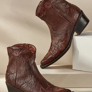 Soft Surroundings Matisse Savanna Embossed Bootie- Shoes