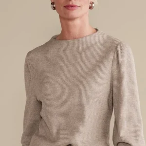 Soft Surroundings Melina Waffle Pullover- Tops