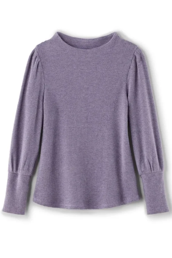 Soft Surroundings Melina Waffle Pullover- Tops