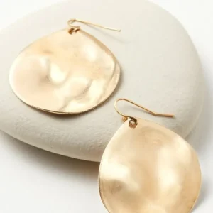 Soft Surroundings Meza Hammered Disc Earrings- Jewelry | Earrings