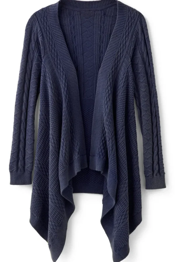 Soft Surroundings Minah Cable Knit Cardigan- Tops | Sweaters & Cardigans