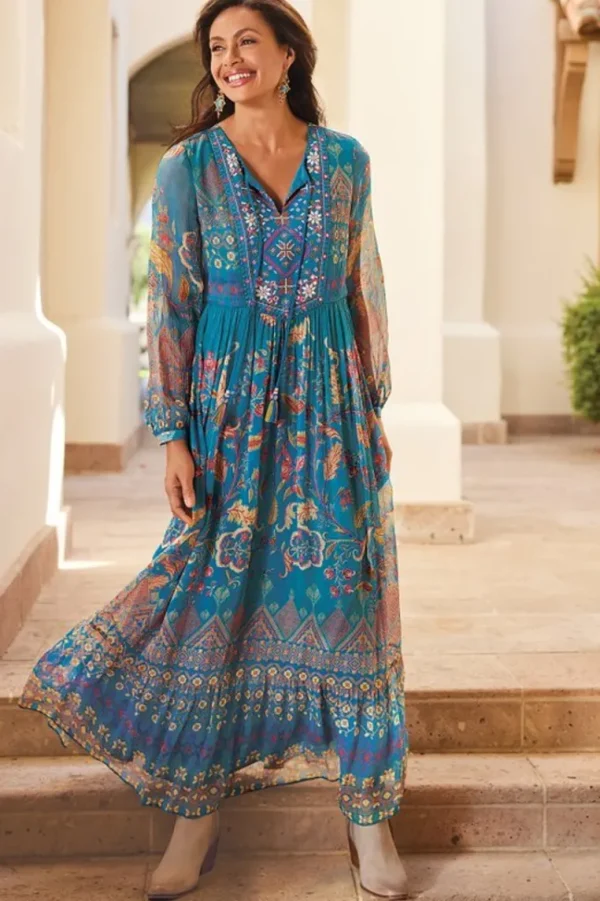 Soft Surroundings Mirapani Dress- Dresses