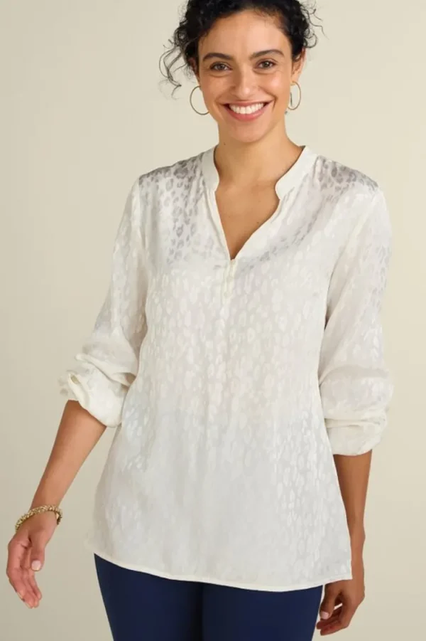 Soft Surroundings Mirasol Jacquard Tunic- Tops