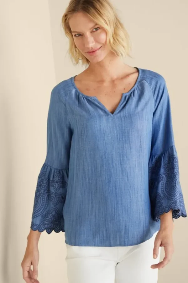 Soft Surroundings Misty Tencel™ Shirt- Tops