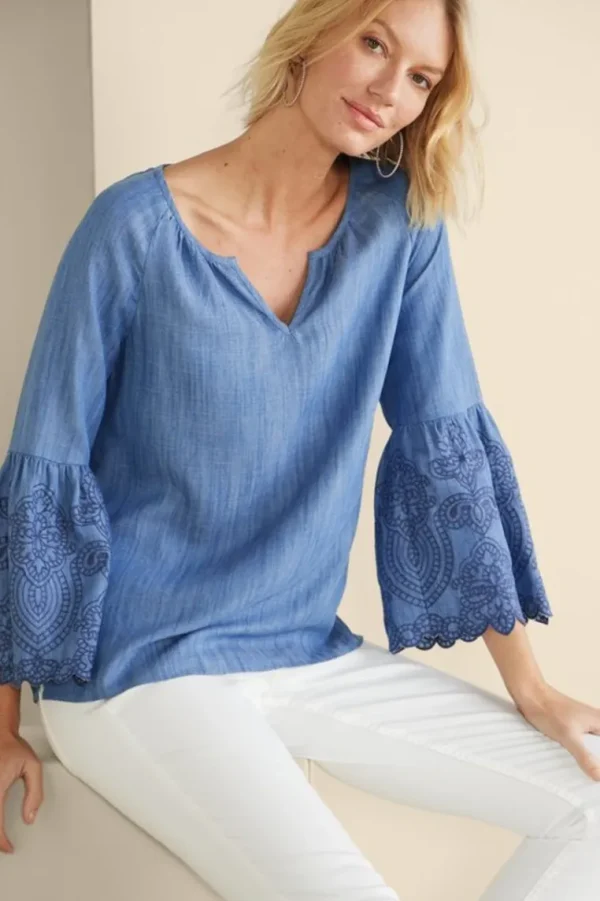 Soft Surroundings Misty Tencel™ Shirt- Tops