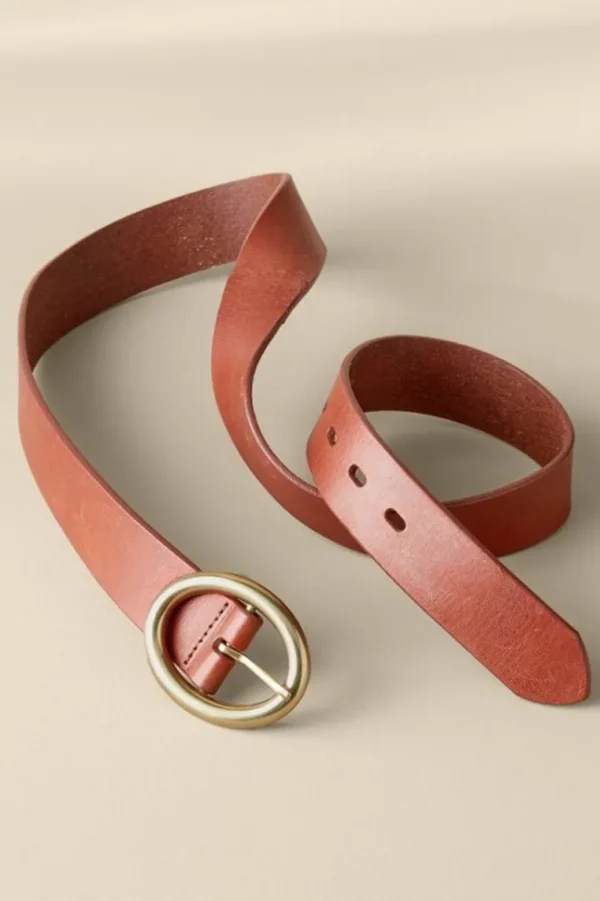 Soft Surroundings Monaco Leather Belt- Belts