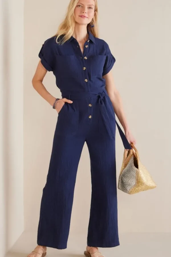 Soft Surroundings Natasha Gauze Jumpsuit- Dresses | Jumpsuits