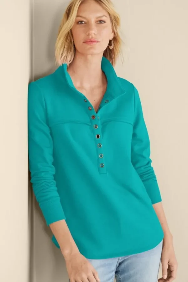 Soft Surroundings Neera French Terry Tunic- Tops