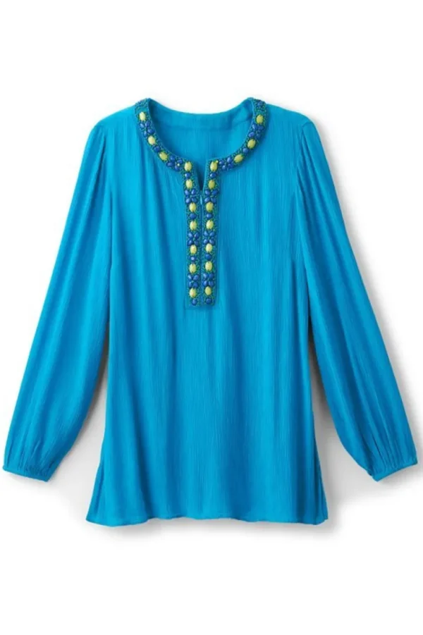 Soft Surroundings Nellie Gauze Tunic- Tops