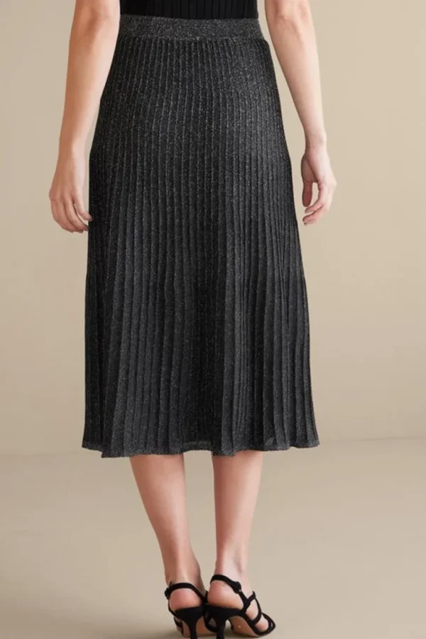 Soft Surroundings Nisha Knit Pleated Skirt- Skirts