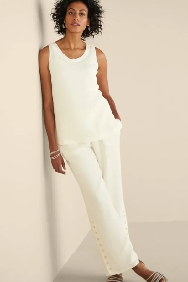 Soft Surroundings Oceo Gauze Tank- Tops