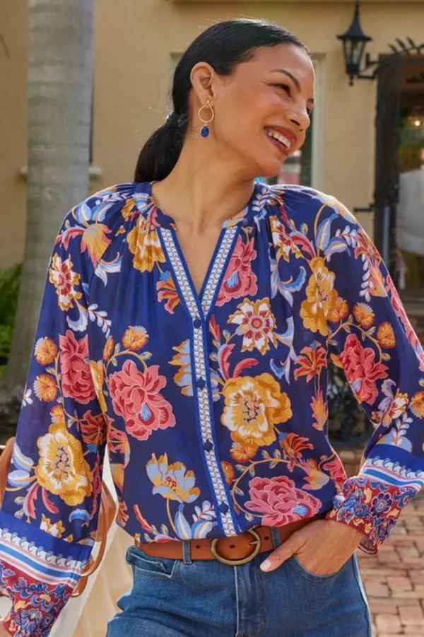 Soft Surroundings Ohana Blouse- Tops