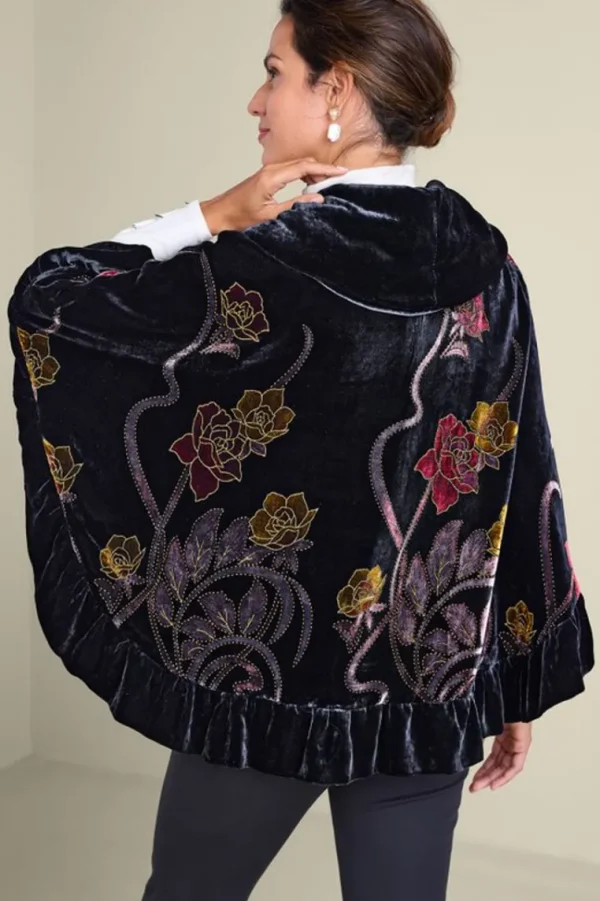 Soft Surroundings Palara Velvet Wrap- Scarves & Wraps