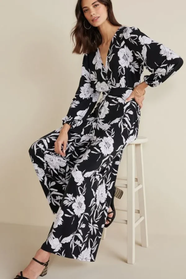 Soft Surroundings Penelope Long Sleeve Jumpsuit- Dresses | Jumpsuits