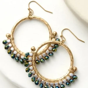 Soft Surroundings Phoebe Beads Hoop Earrings- Jewelry | Earrings