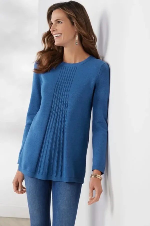 Soft Surroundings Priscilla Pullover Tunic Sweater- Tops | Sweaters & Cardigans